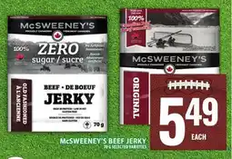 Food Basics McSWEENEY'S BEEF JERKY offer