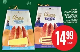 Food Basics GIOIA CLASSIC OR FLAVOURED PANDORO offer