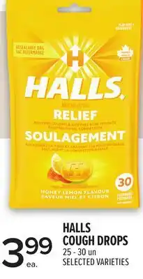 Metro HALLS COUGH DROPS offer
