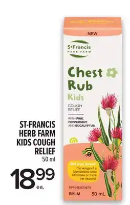 Metro ST. FRANCIS HERB FARM KIDS COUGH RELIEF offer