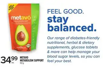 Metro METAVO METABOLISM SUPPORT offer