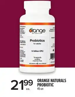 Metro ORANGE NATURALS PROBIOTIC offer