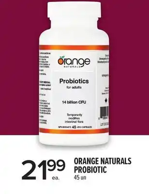 Metro ORANGE NATURALS PROBIOTIC offer