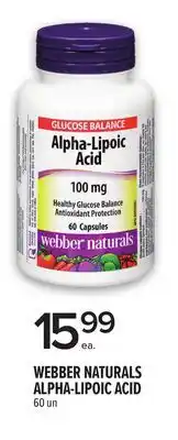 Metro WEBBER NATURALS ALPHA-LIPOIC ACID offer