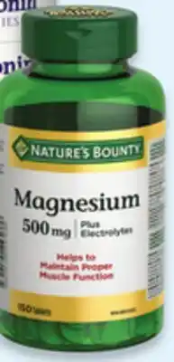 Walmart Nature's Bounty magnesium offer