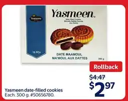 Walmart Yasmeen date-filled cookies offer
