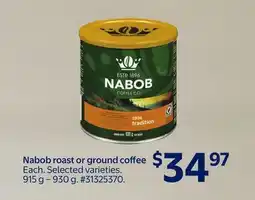 Walmart Nabob roast or ground coffee offer