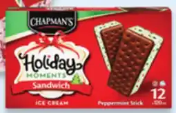 Walmart Chapman's Holiday Moments ice cream tubs or novelties offer