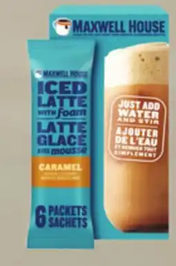 Walmart Maxwell House caramel iced latte offer