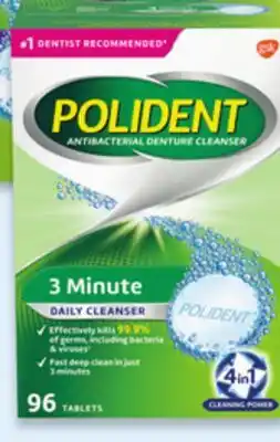 Walmart Polident 3 Minute Denture Cleanser offer