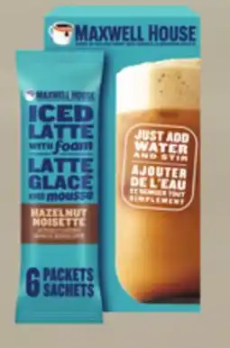 Walmart Maxwell House hazelnut iced latte offer