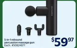 Walmart 5-in-1 rebound percussion massage gun offer