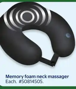 Walmart Memory foam neck massager offer