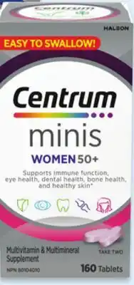 Walmart Centrum Women 50+ minis 160s offer