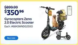Walmart Gyrocopters Zeno 2.0 Electric Scooter offer