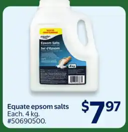 Walmart Equate epsom salts offer