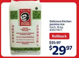 Walmart Delicious Kitchen jasmine rice offer