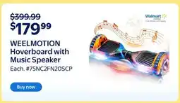 Walmart WEELMOTION Hoverboard with Music Speaker offer
