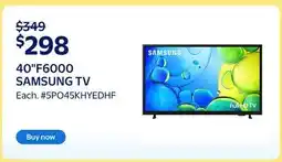 Walmart 40F6000 SAMSUNG TV offer