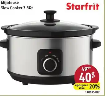 Sushi Shop Starfrit Slow Cooker 3.5Qt offer