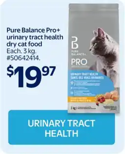 Walmart Pure Balance Pro+ urinary tract health dry cat food offer