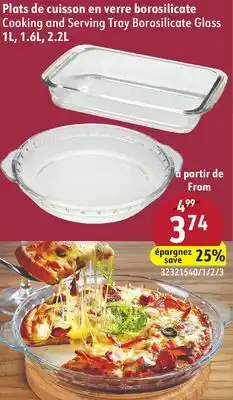 Sushi Shop Cooking and Serving Tray Borosilicate Glass 1L, 1.6L, 2.2L offer