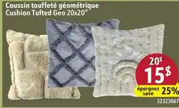 Sushi Shop Cushion Tufted Geo 20x20 offer