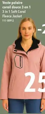 Sushi Shop 3 in 1 Soft Coral Fleece Jacket offer