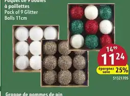 Sushi Shop Pack of 9 Glitter Balls 11cm offer