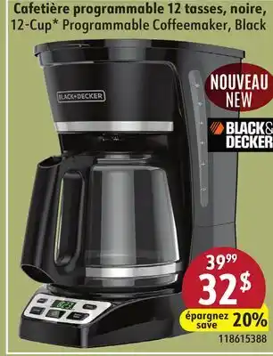 Sushi Shop NOUVEAU 12-Cup* Programmable Coffeemaker, Black offer