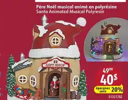 Sushi Shop Santa Animated Musical Polyresin offer