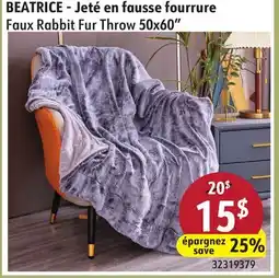 Sushi Shop Faux Rabbit Fur Throw 50x60 offer