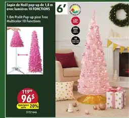 Sushi Shop 1.8m Prelit Pop-up pine Tree Multicolor 10 Functions offer
