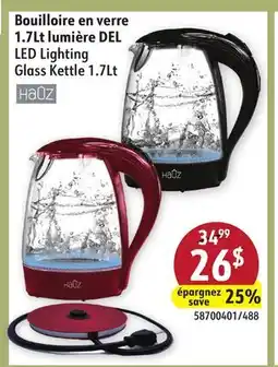 Sushi Shop Hauz LED Lighting Glass Kettle 1.7Lt offer