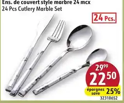 Sushi Shop 24 Pcs Cutlery Marble Set offer