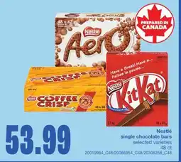 Wholesale Club SINGLE CHOCOLATE BARS, 48 ct offer