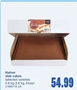 Wholesale Club HAFNER SLAB CAKES, 2.6 kg-3.8 kg offer