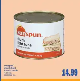 Wholesale Club CHUNK LIGHT TUNA IN BROTH, 1.88 kg offer