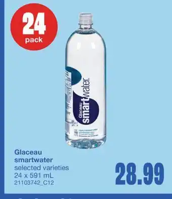 Wholesale Club SMARTWATER, 24 x 591 mL offer