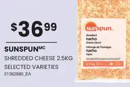 Wholesale Club SHREDDED CHEESE, 2.5KG offer