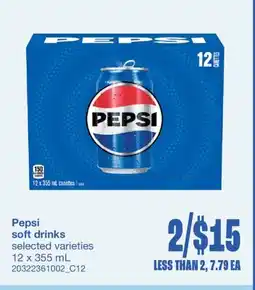 Wholesale Club SOFT DRINKS, 12 x 355 mL offer