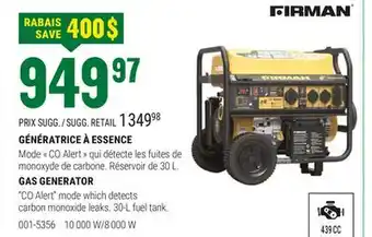 BMR GÉNÉRATRICE À ESSENCE offer