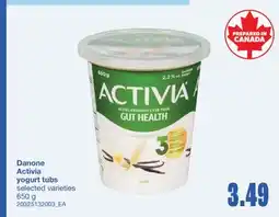 Wholesale Club ACTIVIA YOGURT TUBS, 650 g offer