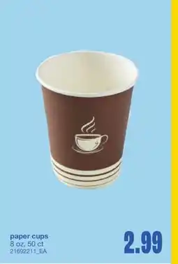 Wholesale Club PAPER CUPS, 8 oz, 50 ct offer