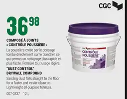 BMR COMPOSÉ À JOINTS CONTRÔLE POUSSIÈRE offer