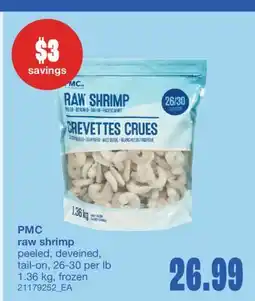 Wholesale Club RAW SHRIMP, 26-30 per lb 1.36 kg offer