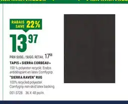 BMR TAPIS  SIERRA CORBEAU  offer
