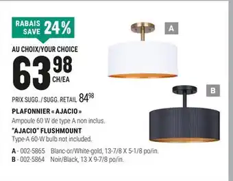 BMR PLAFONNIER  AJACIO  offer