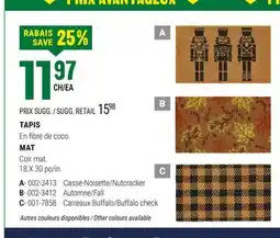 BMR TAPIS offer