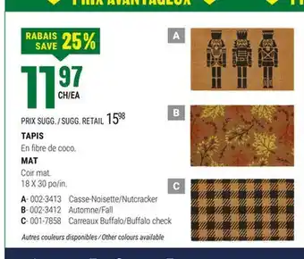 BMR TAPIS offer